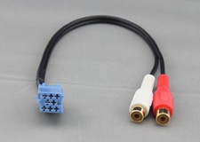 Caricatore CD A Rca Cavo Adattatore MP3 IPHONE Oro Audio Per Blaupunkt