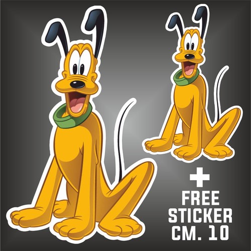 Adesivo topolino pluto sticker - adesivo,