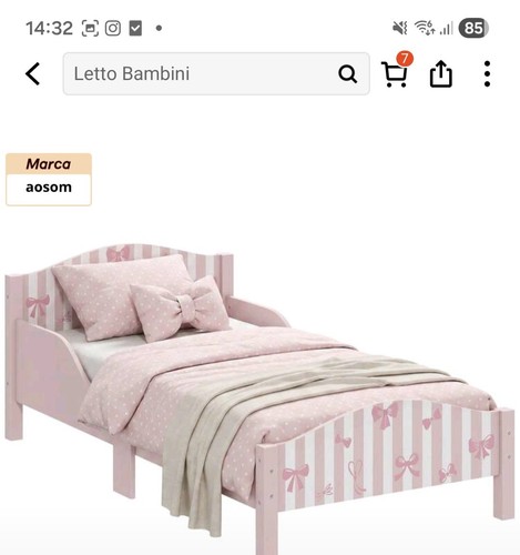 Aosom letto singolo - letto, bambina