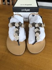 Sandali Infradito Gioiello Positano Donna Taglia 36 Color Nero