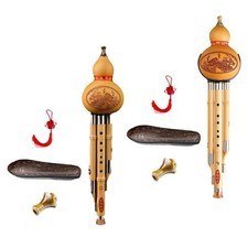 Hulusi Flûte Instrument Instrument à Vent Traditionnel pour Cadeau de