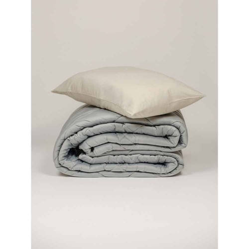 Trapunta velvet grigia effetto - velvet,
