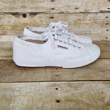 Scarpe Superga 2750 Cotu Classic Donna 8 Uomo 6,5 Bianco Tela Sneakers Casual