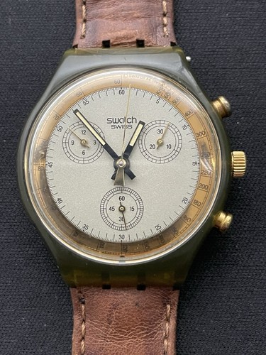1990 swatch swiss goldfinger - swiss,