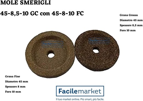 Coppia mole smerigli per
