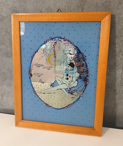 Quadro specchio pierrot - a,