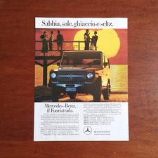 1987 Mercedes Classe G - Original AD Advertising Pubblicità Vintage
