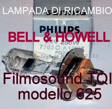 ★LAMPADA 24 V 250 W 1 x PROIETTORE 16 mm BELL & HOWELL FILMOSOUND TQI MOD: 625★
