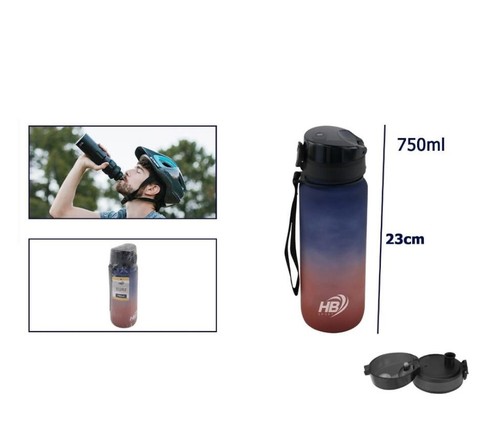 Borraccia sportiva 750ml con - borraccia,