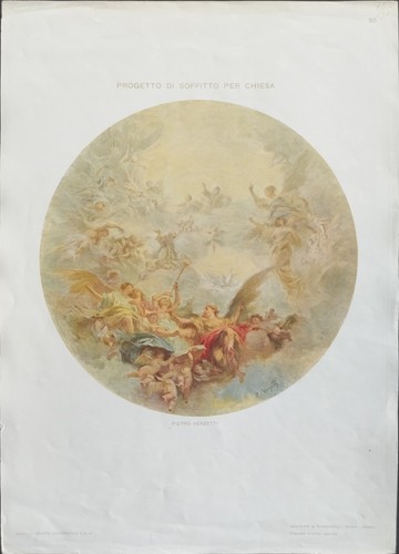 Antica stampa colori 1910 - antica,