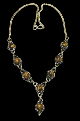 Collana pietre preziose occhio