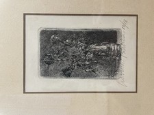 BARBISAN GIOVANNI (1914 - 1988) VASO DI FIORI acquaforte s. d. inciso cm. 6,5 x 