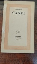 Canti leopardi 1945 - canti,