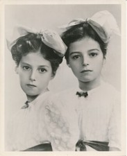 PIER ANGELI MARISA PAVAN Sorelle Gemelle Originale CANDID Vintage MGM Foto Ritratto