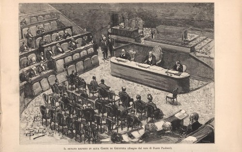 Stampa antica senato riunito - stampa,