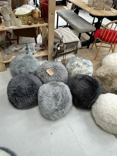 Pouf poggiapiedi pelle - poggiapiedi, in