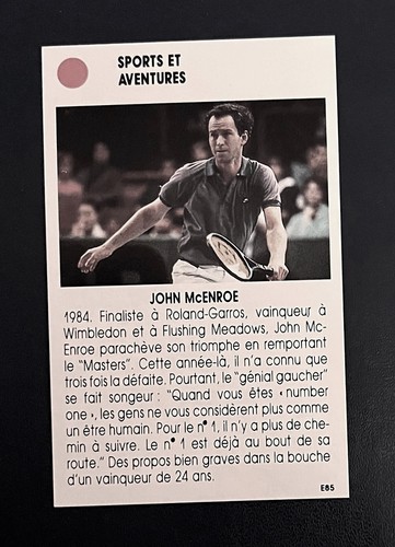 Tennis star john mcenroe usa - tennis,