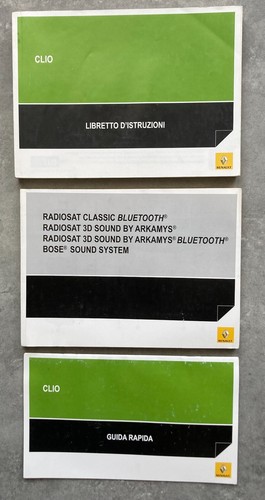 Renault clio libretti uso e - uso,