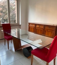 Tavolo Cattelan rettangolare in cristallo