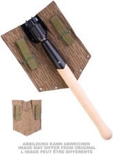 Riproduzione Pala Pieghevole Germania Est Testa Metallo Manico Legno Guaina Sintetica