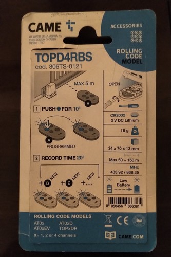Telecomando cancello came - cancello,