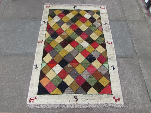 Tappeto gabbe lana vintage - tappeto,