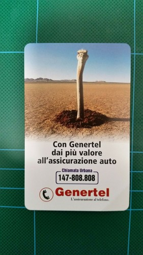 Scheda telefonica genertel - telefonica,
