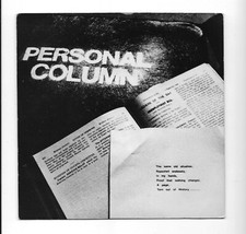 PERSONAL COLUMN-The Same Old