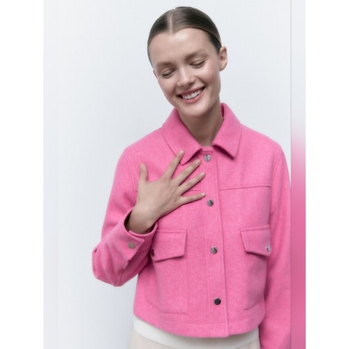 Giacca zara rosa brillante - giacca,