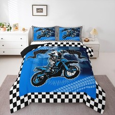 Dirt Bike Comforter Set for