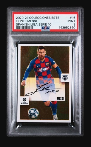 Lionel messi autografo psa - messi, 9