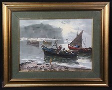 Ritorno Di Pesca Firmato Olio