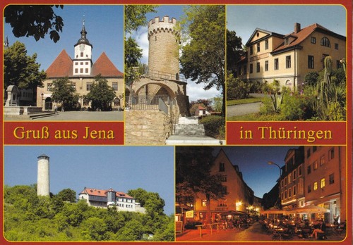 Cartolina jena an der - cartolina,