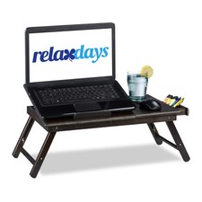 Relaxdays Tavolino Porta PC, Supporto Regolabile per Laptop, da Letto o Divano,