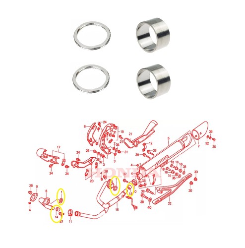 Honda vtx 1800 kit guarnizioni - 1800,