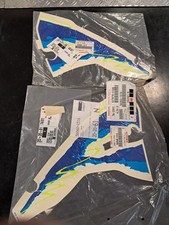 ADESIVI ORIGINALI KAWASAKI KLX650 C1 C2 FIANCATE VERDE BLU ORIGINALI VEDI FOTO