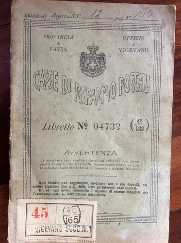 Vigevano libretto casse - libretto,