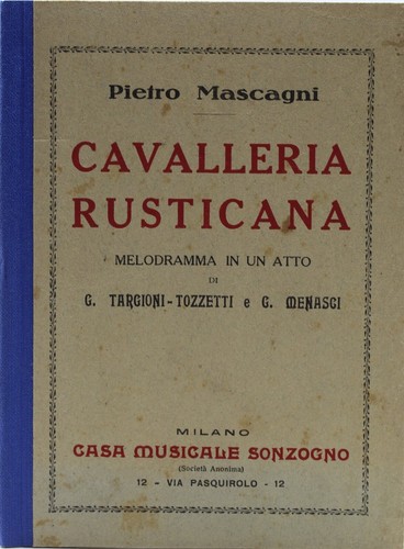 Libretto cavalleria rusticana - libretto,