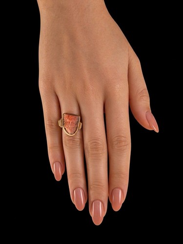Anello vintage barocco con - anello,