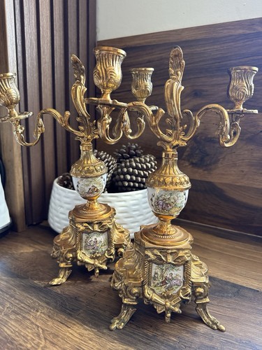 Coppia candelabri stile - di,