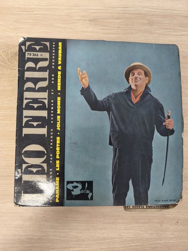 Vintage vinyle 45t léo ferré - léo,