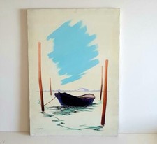 Dipinto TEL0121 tela su telaio 50x70 con certificato Quadro Tele Barca Sconto