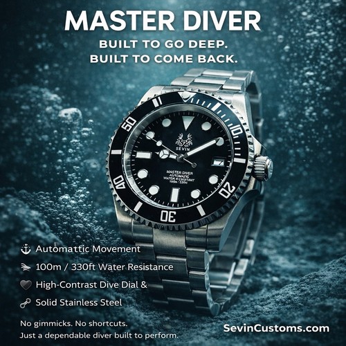 Orologio automatico sevin nero - sevin,