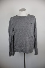 RALPH LAUREN MAGLIONE VINTAGE UOMO Tg L  MAN SWEATER CASUAL LOGO LANA