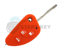 Custodia silicone chiave pieghevole Alfa Romeo 156 147 166 Chiave 3 tasti RT