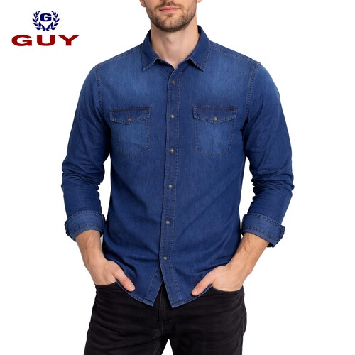 Camicia jeans uomo manica