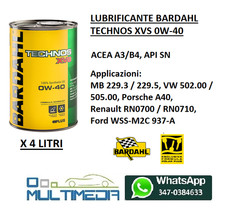 Litri olio auto bardahl xvs - 4,