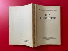CERVANTES - DON CHISCIOTTE Vol. 4° Vecchia BUR 1170-1173 (1957) Libro