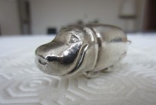 CIONDOLO IPPOPOTAMO Argento 800 - con punzone