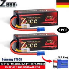 2x Zeee 15,2V 4S LiPo batteria batteria 9000mAh 120C EC5 per RC aereo auto camion